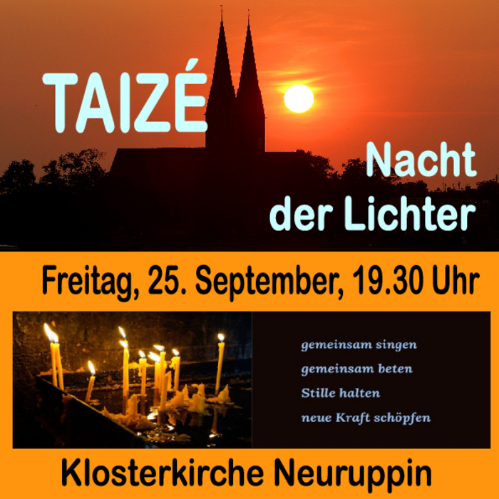 Nacht der Lichter - Taizé-Andacht in der Klosterkirche
